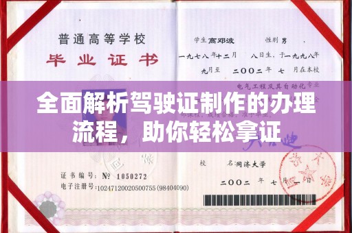 荔城全面解析驾驶证制作的办理流程，助你轻松拿证