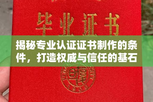 荔城揭秘专业认证证书制作的条件，打造权威与信任的基石