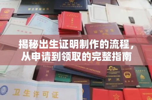 荔城揭秘出生证明制作的流程，从申请到领取的完整指南